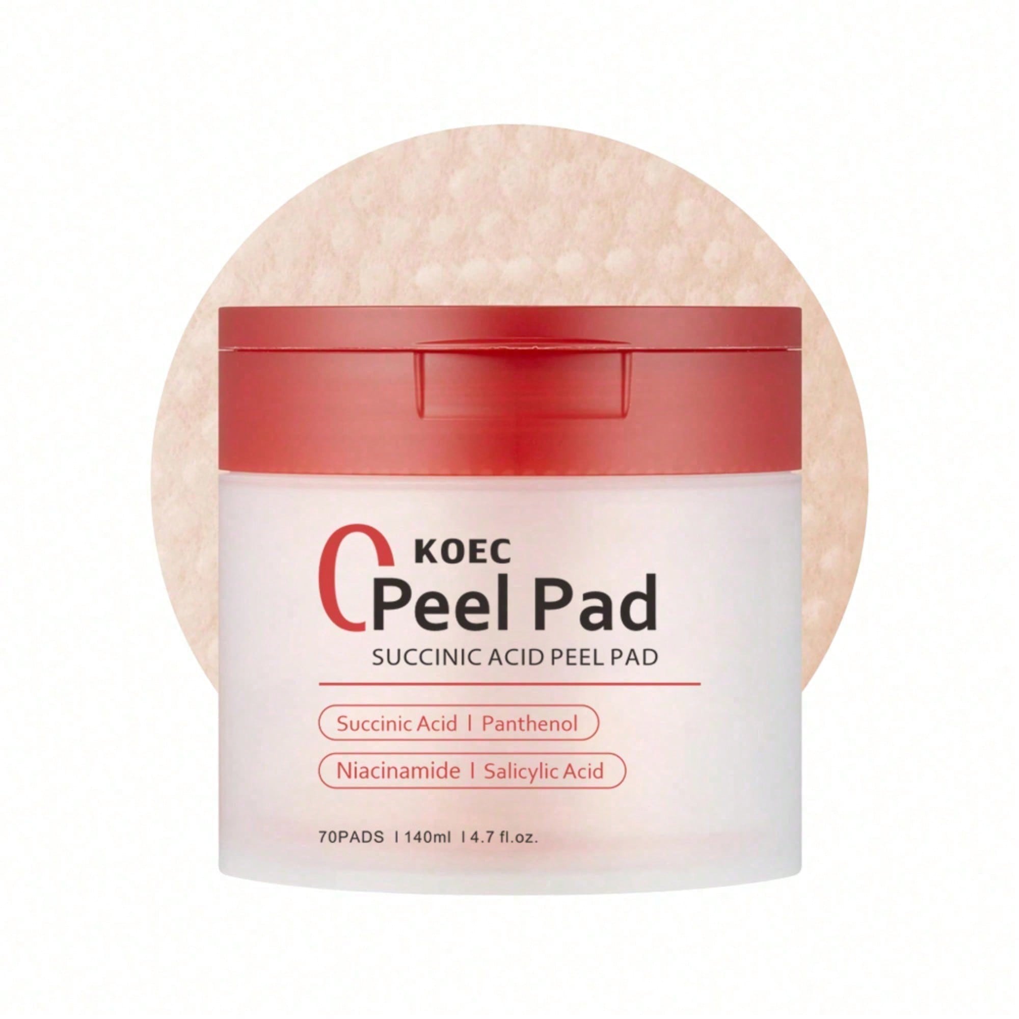 Skincare Non Comedogenic - 토너 패드 레드 수키닉 애씨드 판테놀