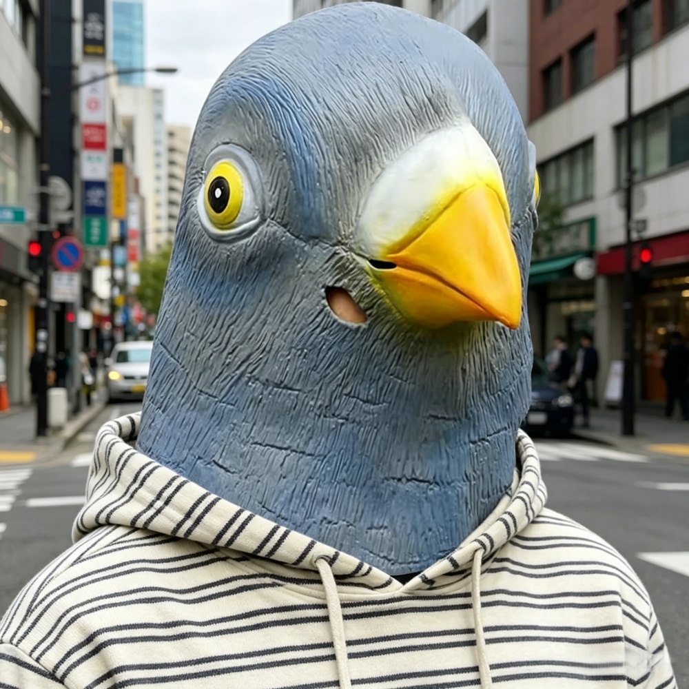 Skincare Pigeon - 비둘기 마스크 의상 참신한 할로윈 의상