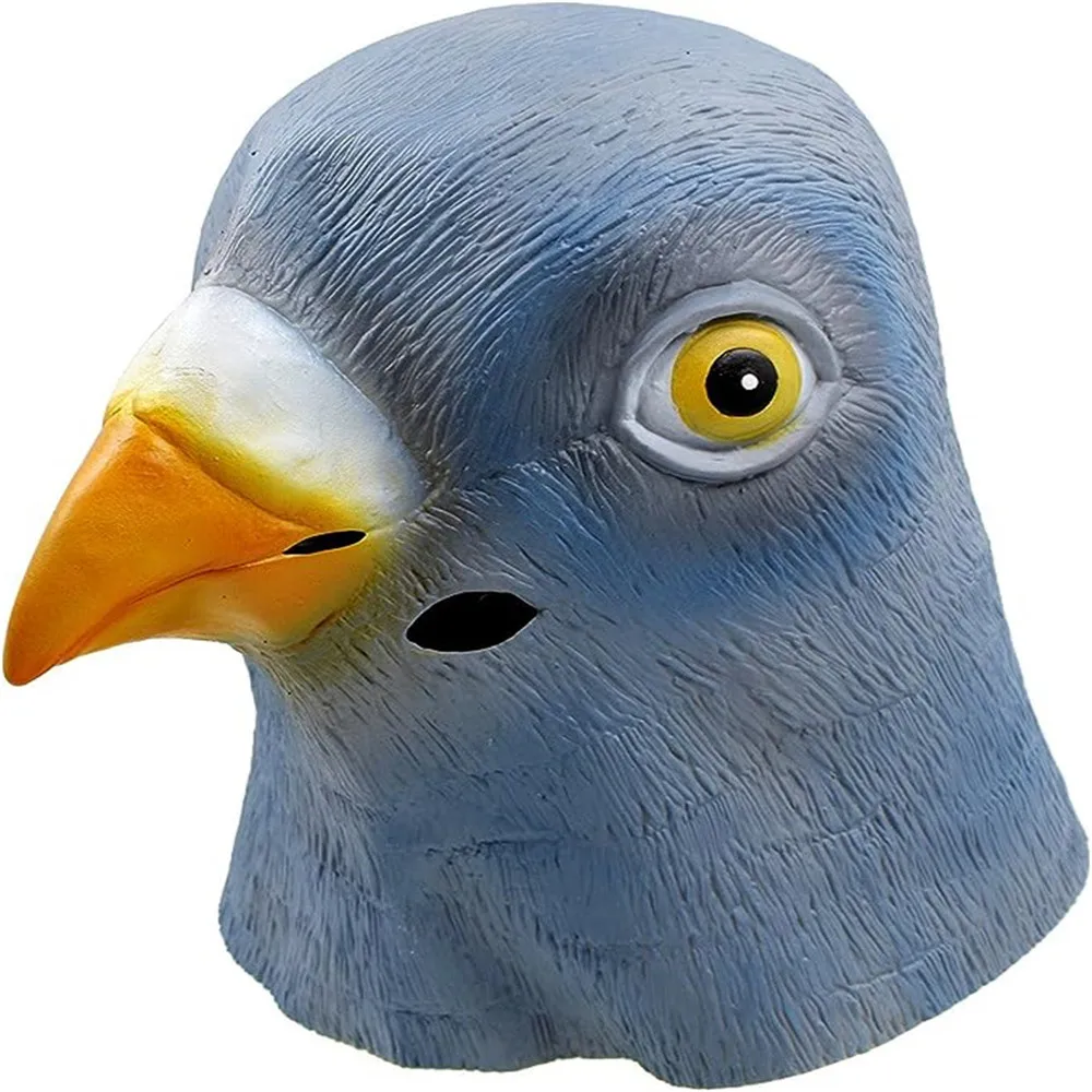 Skincare Pigeon - 비둘기 마스크 라텍스 새 헤드기어, 할로윈