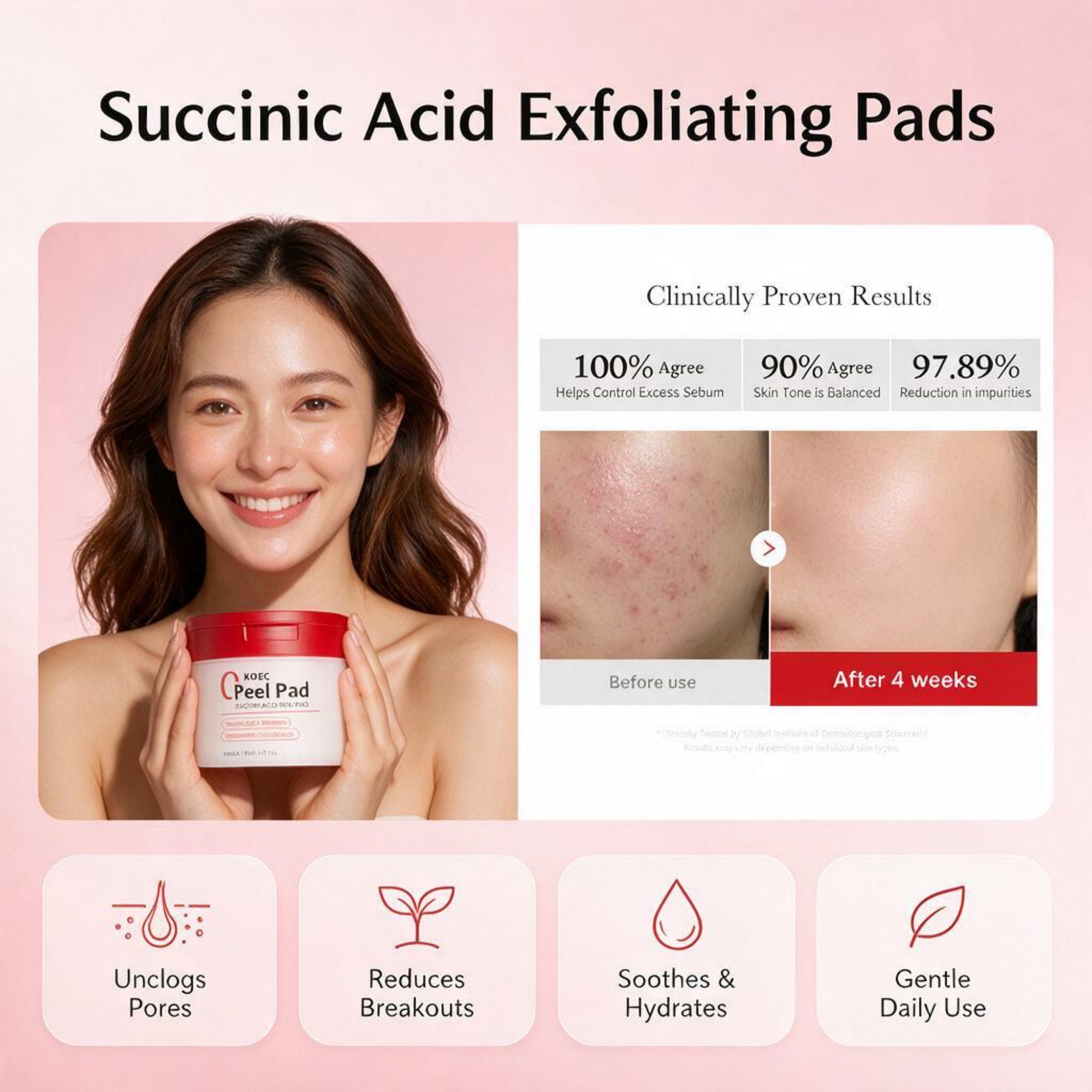 Skincare Non Comedogenic - 2026 뉴 레드 수키닉 애씨드 &