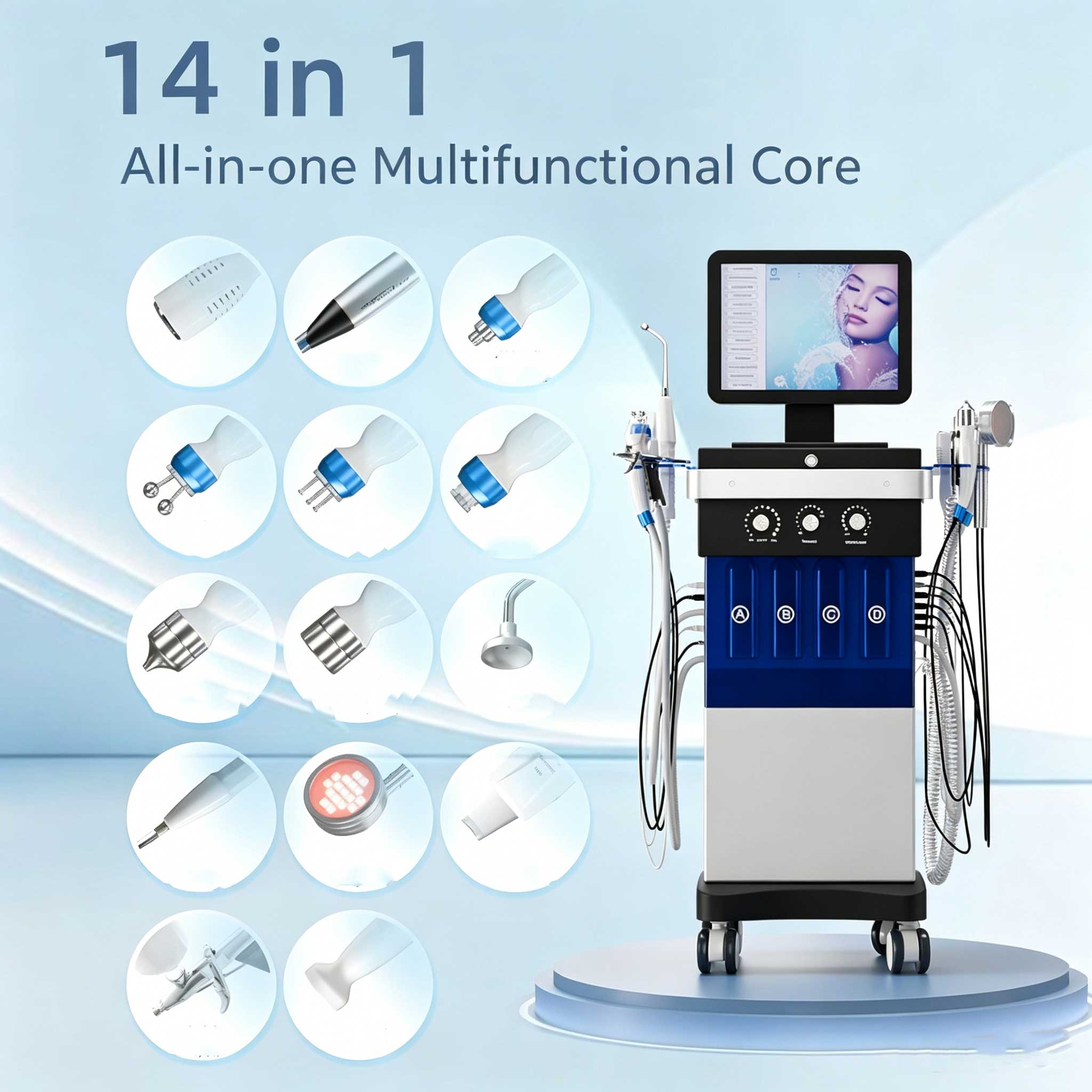 14 in 1 워터 라이트 페이셜 케어 기기, 피부 재 - Skincare Whitening 리뷰 및 가격