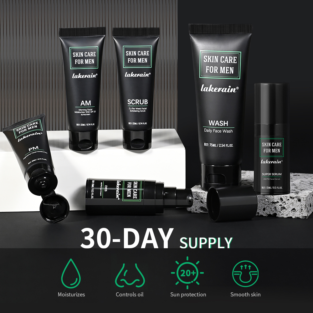 레이크레인 남성용 스킨케어 키트, 유분 조절, 피부 탄 - Skincare Oil Control 리뷰 및 가격