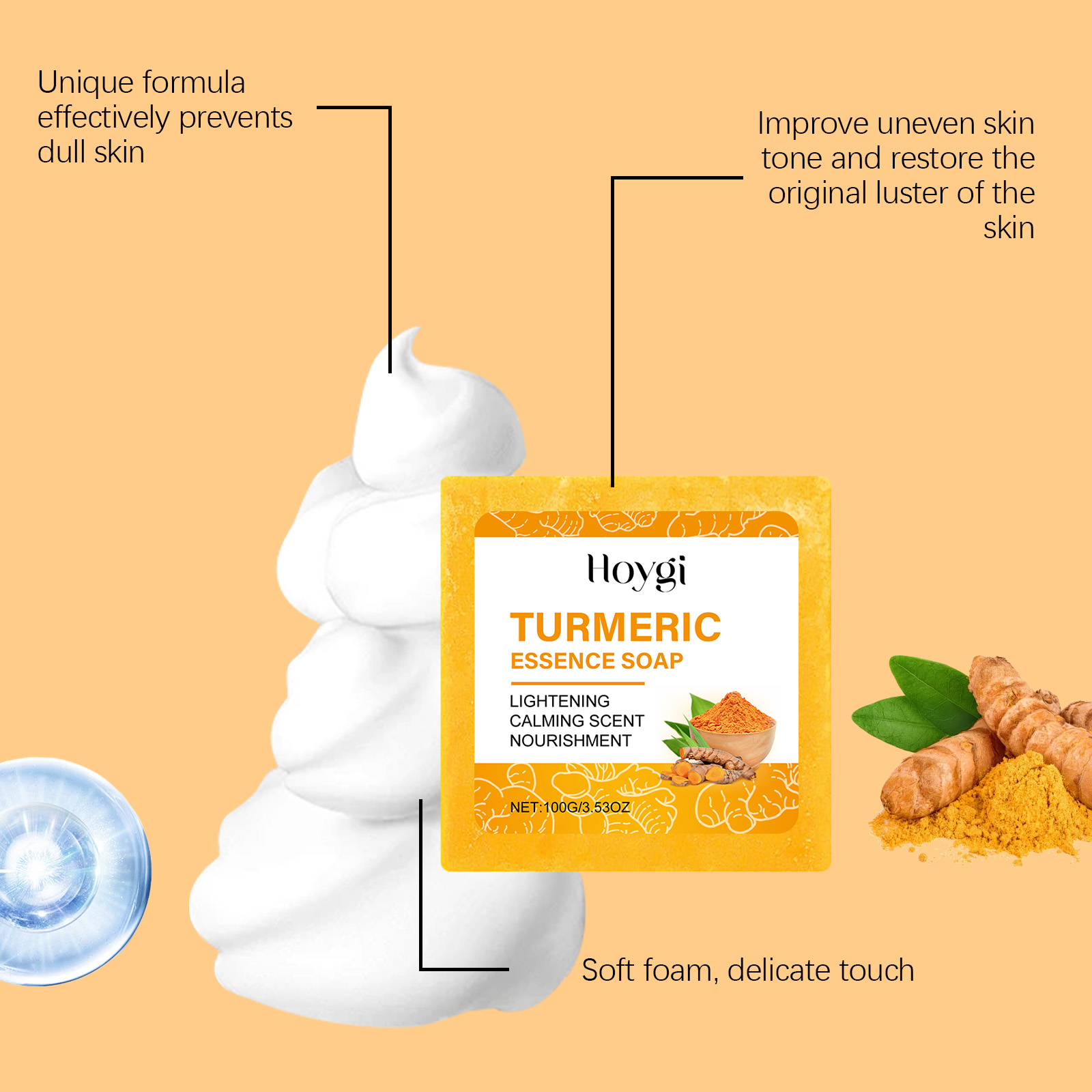 심황 스킨 케어 세트 바디 비누 안티 여드름 다크 스팟 - Skincare Whitening 리뷰 및 가격