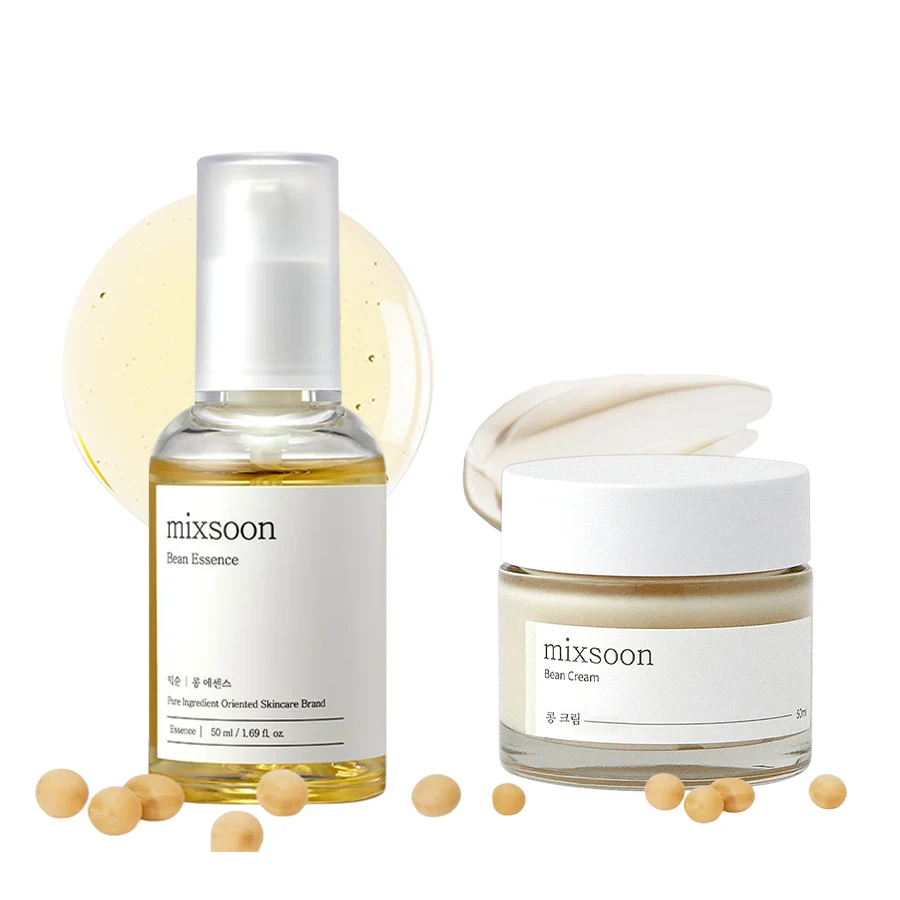 믹스순 콩 에센스 크림 듀오 세트 수분 공급 보습 스무 - Skincare Korea 리뷰 및 가격