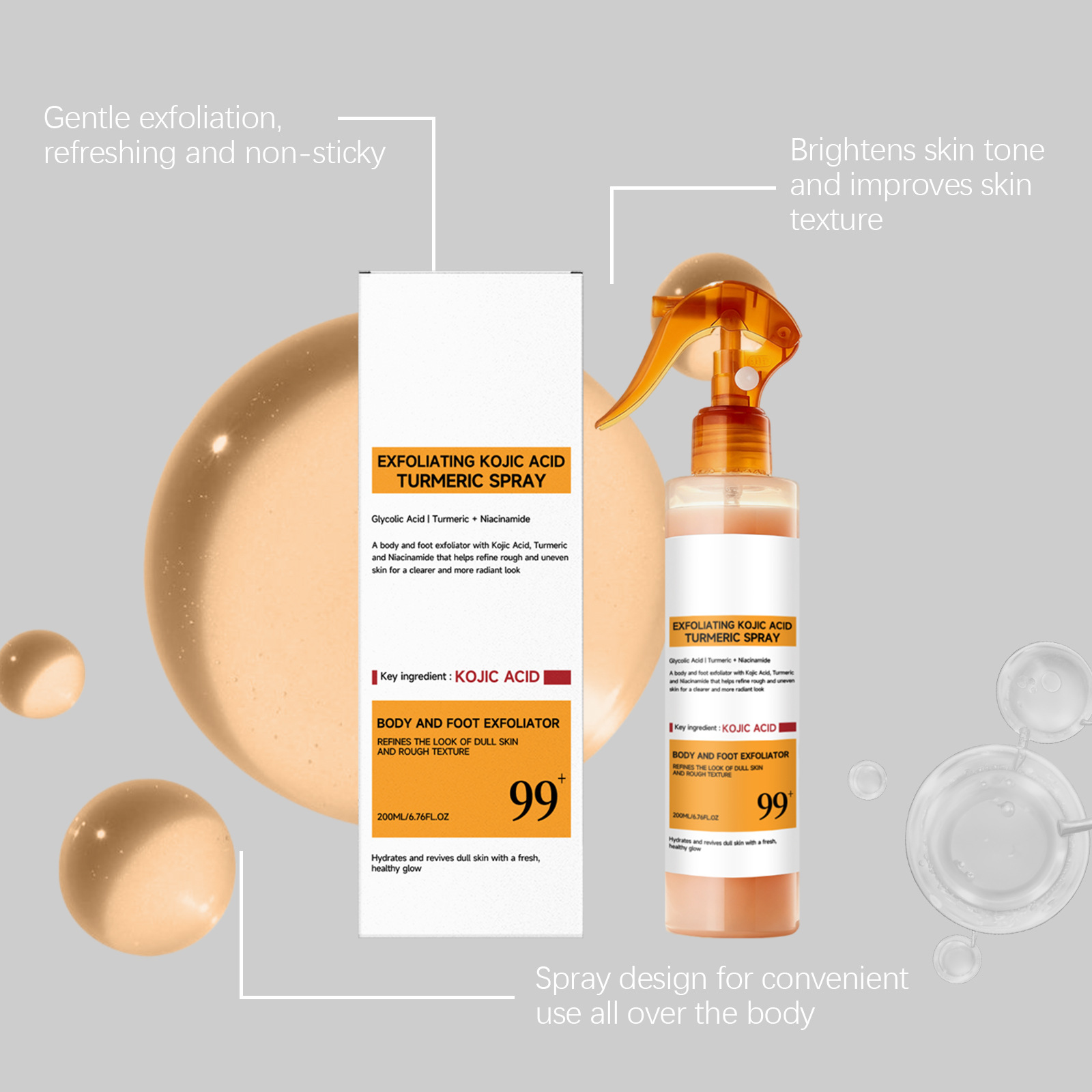 코직산 강황 케어 스프레이 순한 각질 제거, 각질층 제 - Skincare Whitening 리뷰 및 가격