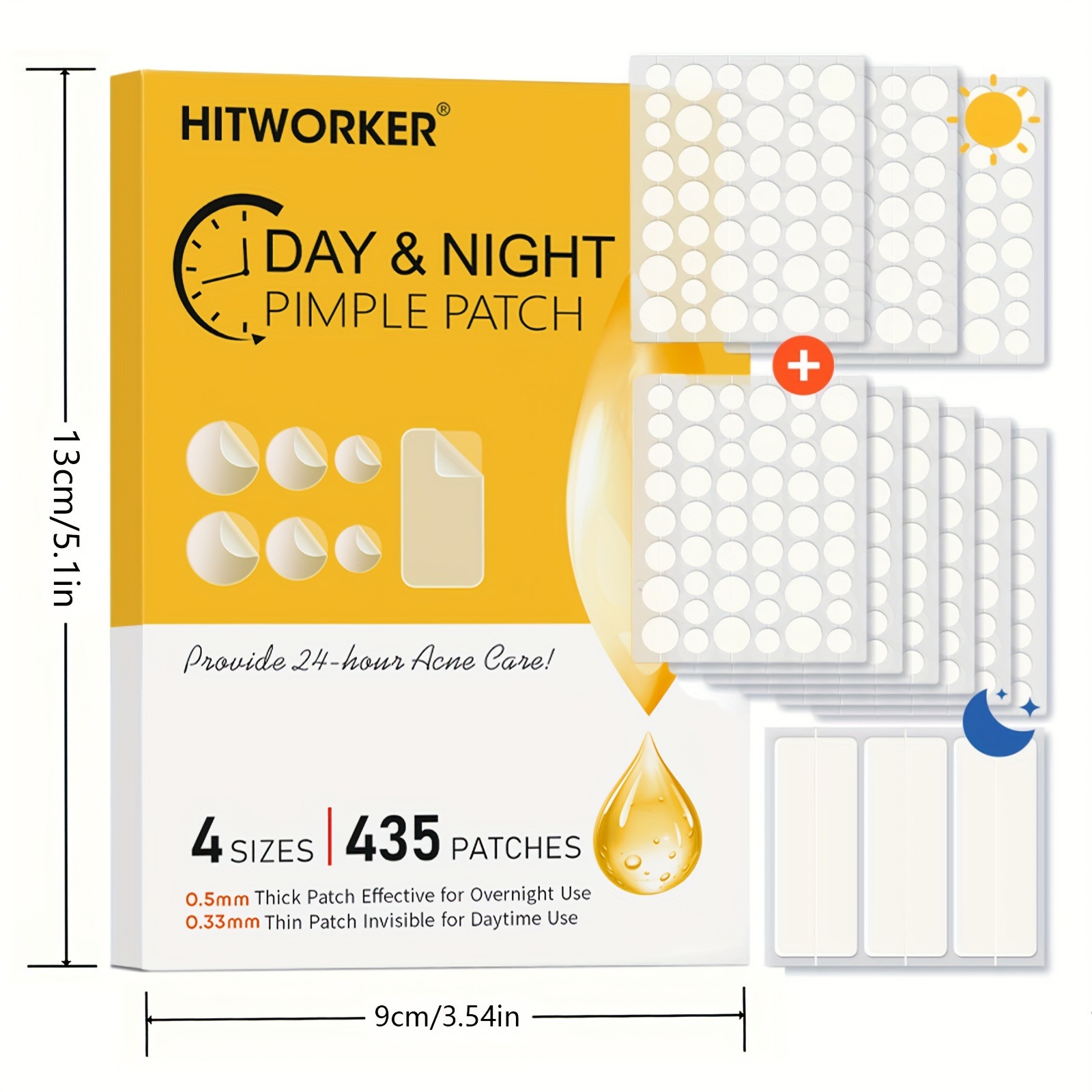 435개의 투명한 여드름 패치, 알코올 무첨가, 순하고 - Skincare The Originote 리뷰 및 가격